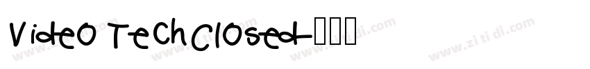 Video TechClosed字体转换